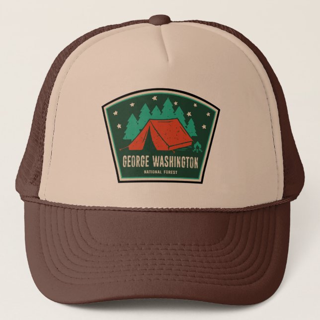 Casquette George Washington National Forest Camping (Devant)