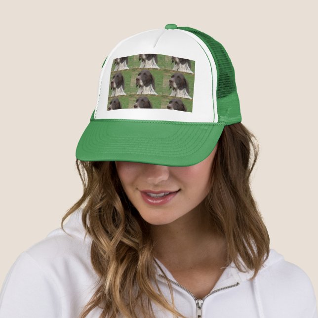 Casquette german courte pointeur foie et blanc (En situation)