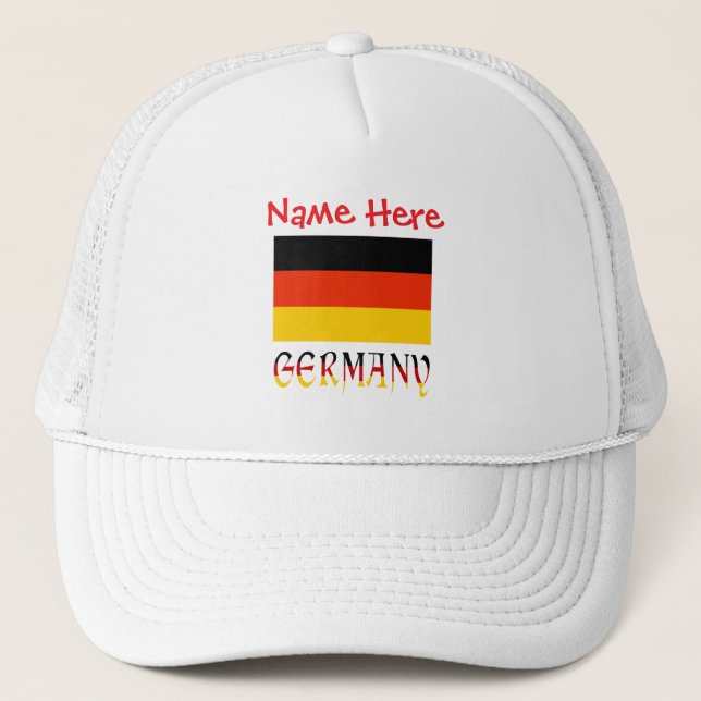 Casquette Germany and German Flag Personalized  Trucker Hat (Devant)