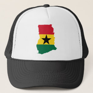 Casquette GH de carte de drapeau du Ghana