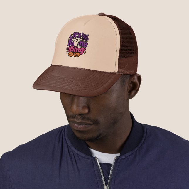 Casquette Ghost & Citrouille mignon - Halloween heureux (En situation)