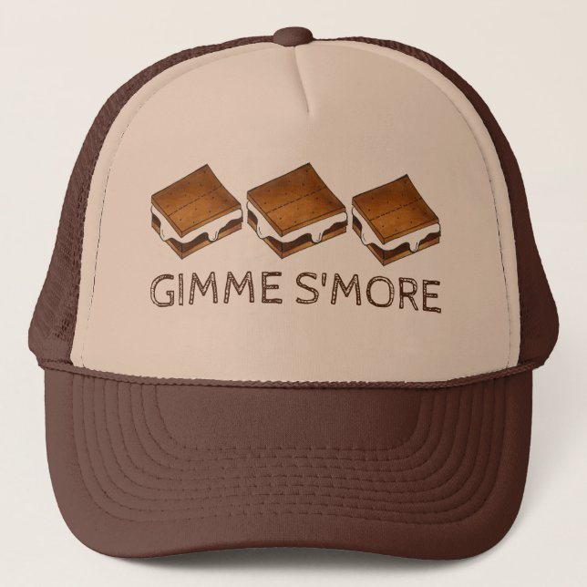 Casquette Gimme Smore Chocolat S'mores Camping feu (Devant)