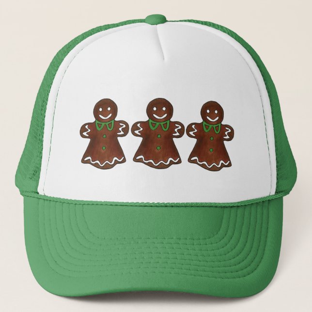 Casquette Gingerbread Lady Femme Noël Holiday Cookie (Devant)