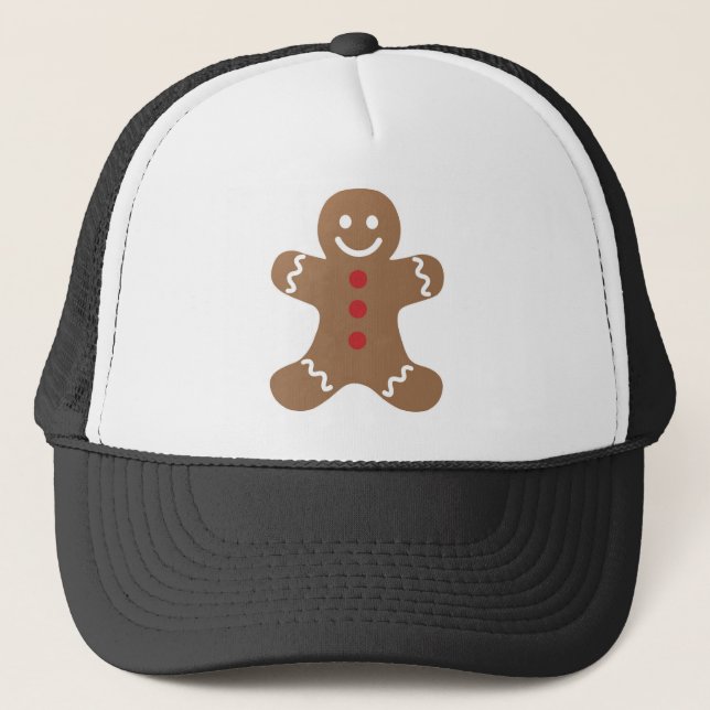 Casquette Gingerbread Man Kids, Bonbons, Cookies, Amusants ! (Devant)