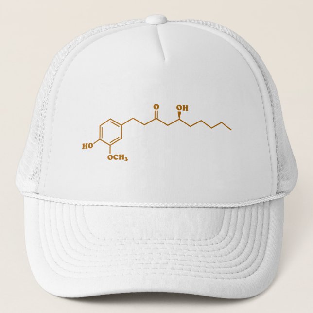Casquette Gingerol Molecule formule chimique (Devant)