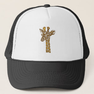 Casquette Girafe aux ornements ethniques et tribaux