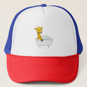 Casquette Girafe avec baignoire avec mousse