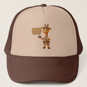 Casquette Girafe explorateur mignon en safari