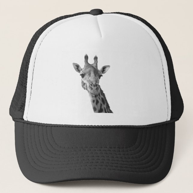 Casquette Girafe noire et blanche (Devant)