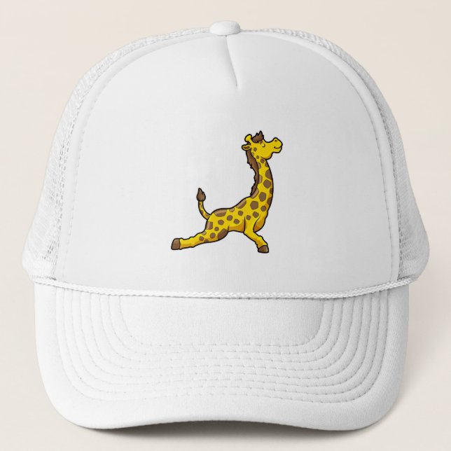 Casquette Giraffe au Yoga Stretching exercices Leg (Devant)
