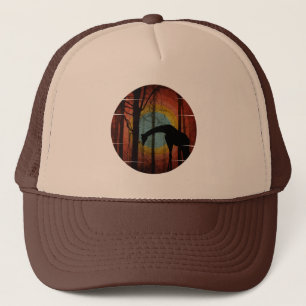 CASQUETTE GIRAFFE DANS LE CHAPEAU DE LA FORÊT DE BOIS
