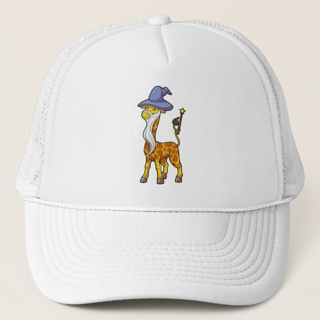 Casquette Giraffe en magie avec baguette magique et Casquett (Devant)