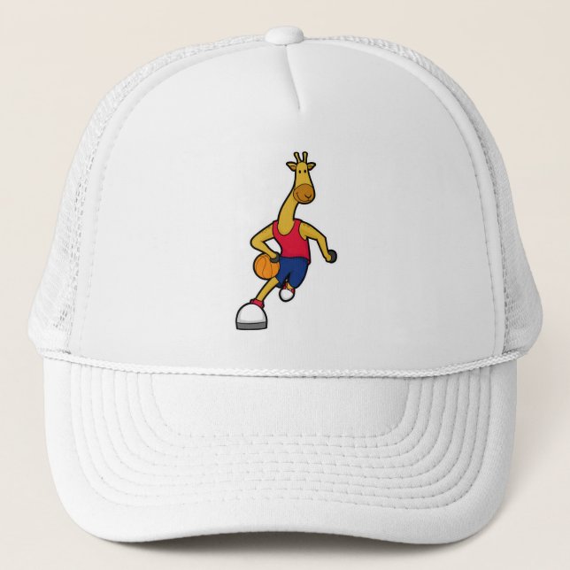 Casquette Giraffe en tant que joueur de basket-ball avec Bas (Devant)