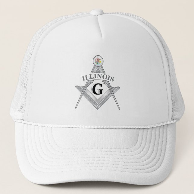 Casquette Gîte de franc-maçonnerie de l'état de l'Illinois (Devant)