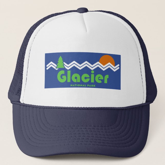 Casquette Glacier National Park Retro (Devant)