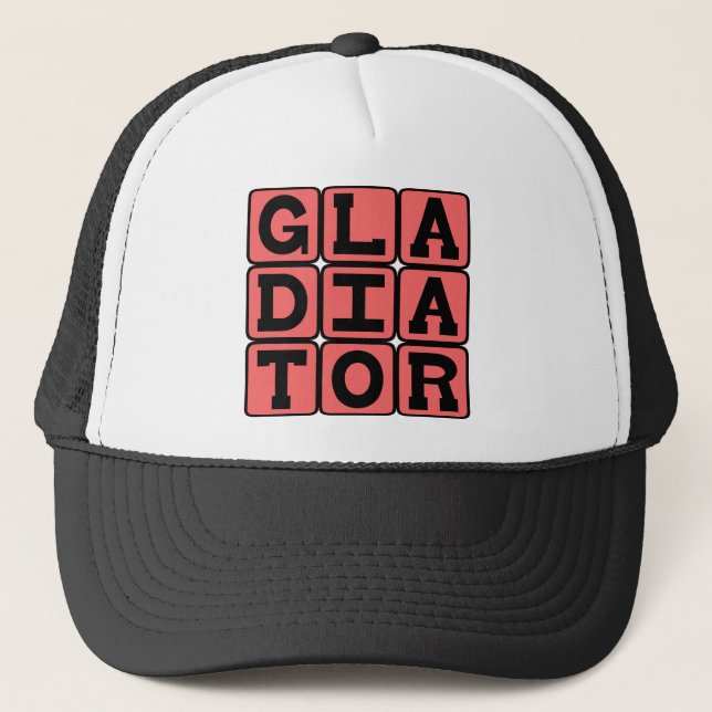 Casquette Gladiateur, Combattant Intrépide (Devant)