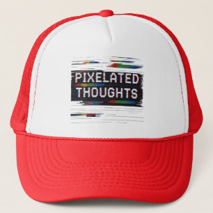 Casquette Glitch 8 bits - Chapeau de camion extérieur élégan