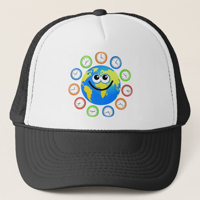 Casquette Globe d'horloge (Devant)