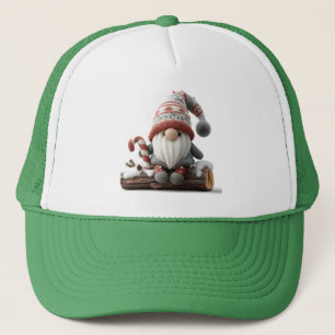 Casquette Gnome de Noël mignonne avec un Sucre de canne sur 
