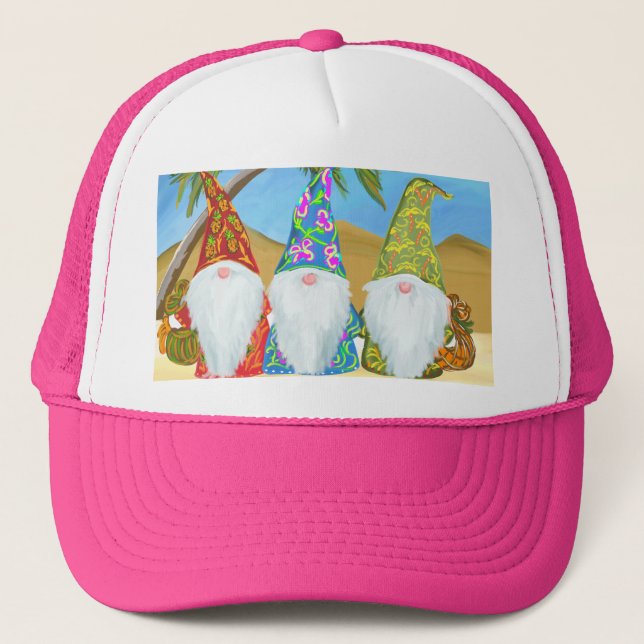 CASQUETTE GNOMES DE PLAGE    (Devant)