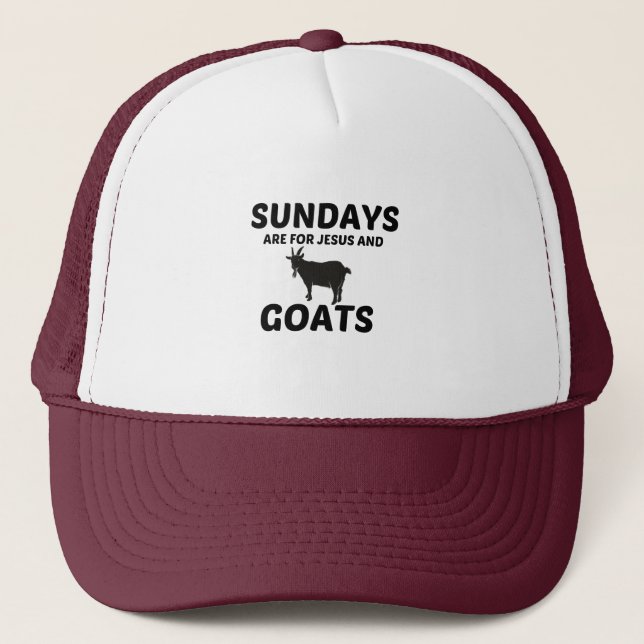 CASQUETTE GOATS ET JÉSUS DIMANCHE (Devant)