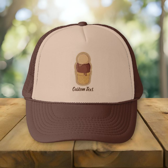 Casquette Gobelet de glace à deux boules (Créateur téléchargé)