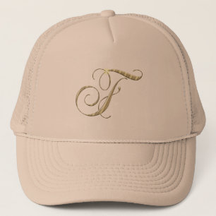 Casquette Gold Monogram F Initial