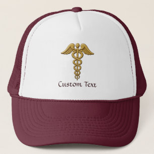 Casquette Golden Double Snake Caduceus