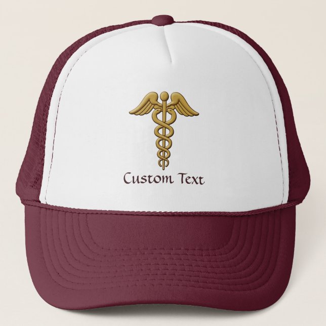 Casquette Golden Double Snake Caduceus (Devant)