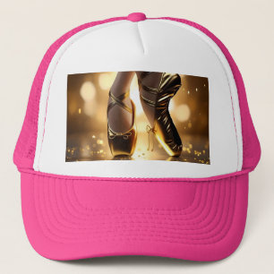 Casquette Golden Elegance : Chaussures Ballerina sur Gold Bo