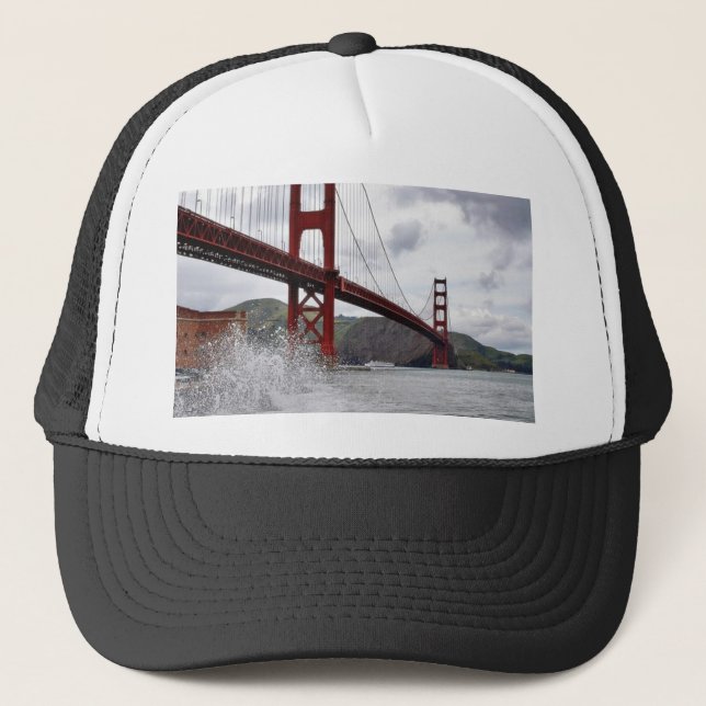 Casquette Golden gate bridge à San Francisco vue du fort (Devant)