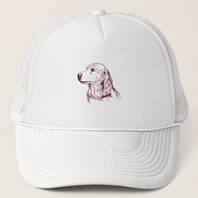 Casquette Golden Retriever Chien (Devant)