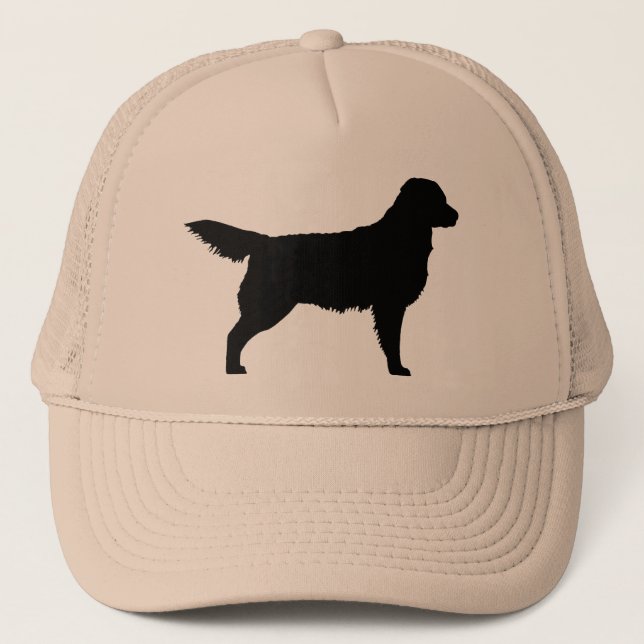 Casquette Golden retriever (noir) (Devant)