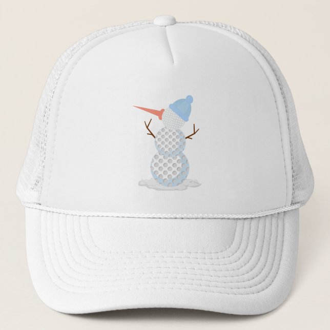 Casquette Golf balle Snowman (Devant)
