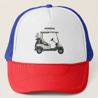 Casquette  Golf Guy Cart Custom Monogram Name Trucker Hat