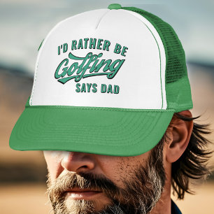 Casquette Golf Je Préférerais Faire Du Golf Dit Papa Trucker