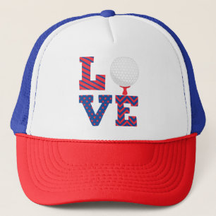 Casquette Golf Love Word Art