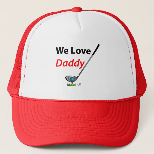 Casquette GOLF - Nous aimons papa, Cool Golf Trucker Hat (Devant)