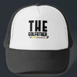 Casquette Golfather Funny Golf Lover Papa Cadeau Golfeur<br><div class="desc">Faites votre propre chapeau de camionneur. L'outil de conception vous permet d'ajouter votre art, vos designs ou vos photos pour créer un chapeau tout américain unique! Vous pouvez ajouter du texte à l'aide de polices cool et voir un aperçu de votre création ! Notre chapeau Trucker simple à personnaliser n'a...</div>