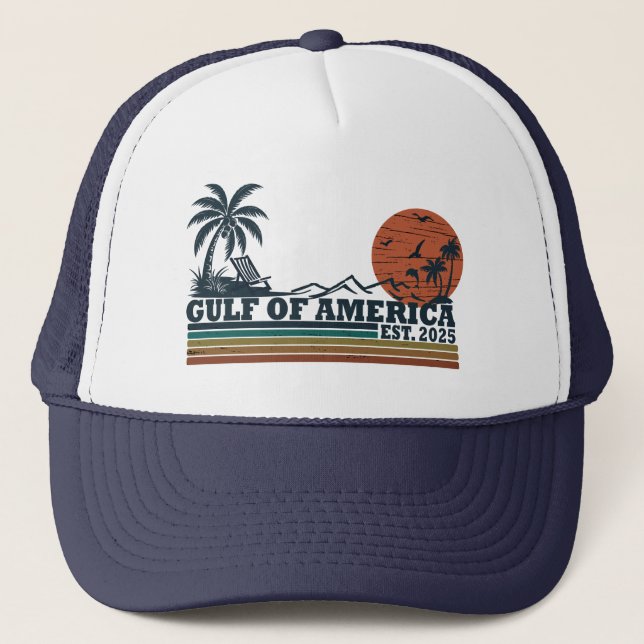 Casquette Golfe de l'Amérique Conception patriotique vintage (Devant)