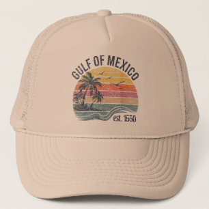 Casquette Golfe du Mexique Est 1550 Rétro Vintage Plage 