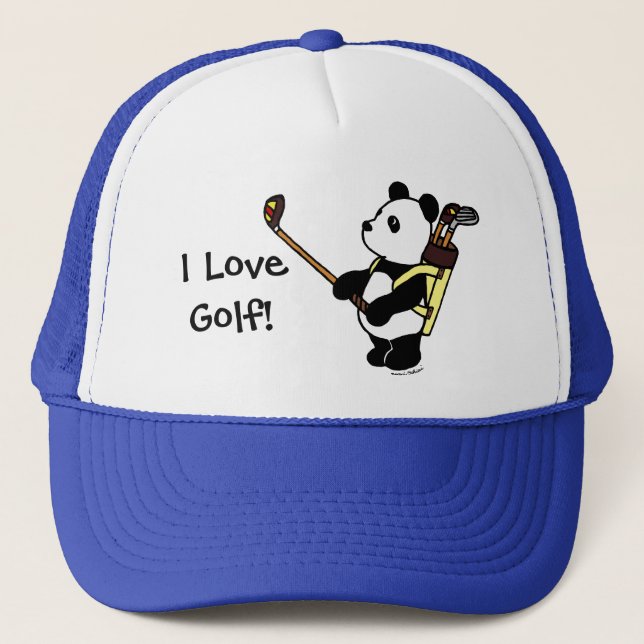 Casquette Golfeur de panda de Kawaii (Devant)