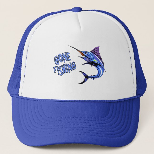 Casquette Gone Fishing Blue Marlin (Devant)
