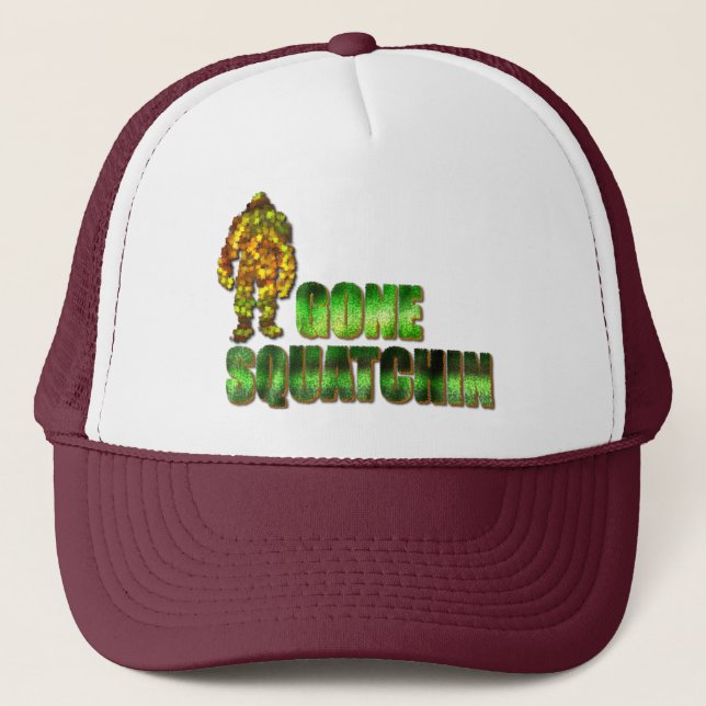 Casquette Gone Squatchin : Bobo ne trouvera jamais Bigfoot (Devant)