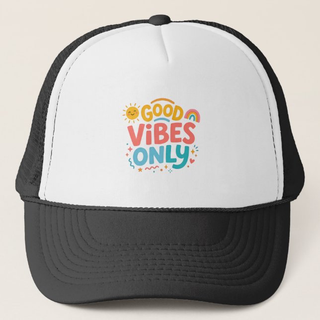 Casquette Good vibes only Retro Trucker Hat (Devant)