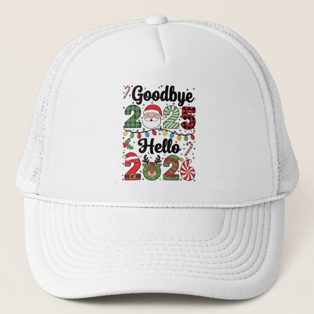 Casquette Goodbye 2025 Hello 2026 New Year Resolution   (Devant)