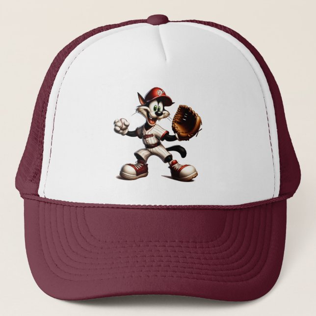 Casquette Goofy Cat Baseball Pitcher Monte (Devant)