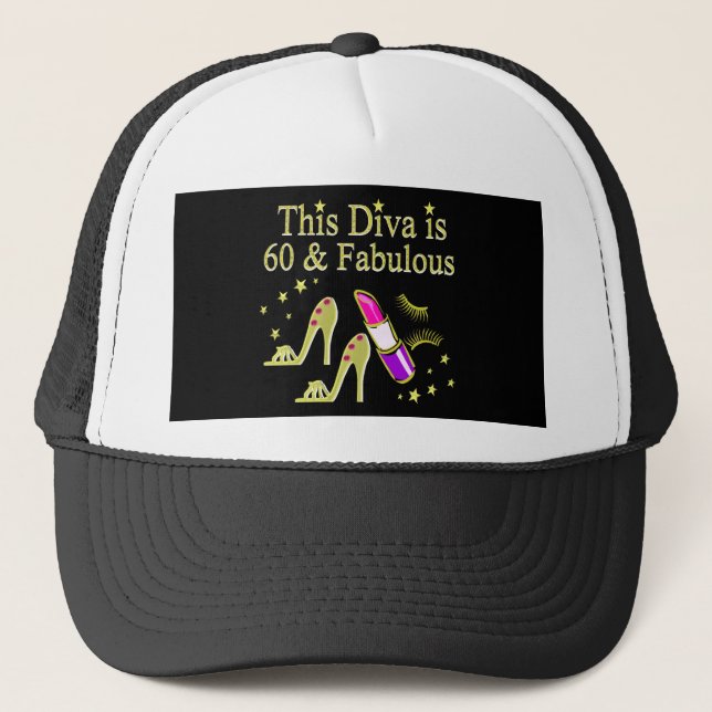 CASQUETTE GORGEOUS GOLD 60E ANNIVERSAIRE HIGH HEEL DESIGN (Devant)