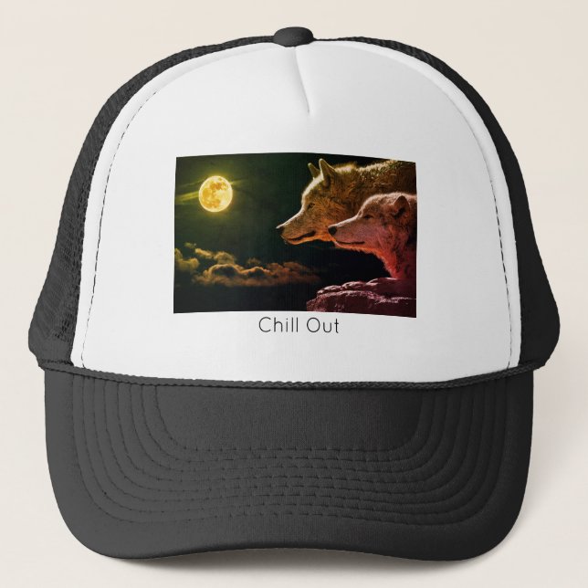 Casquette Gorra De Camionero Wolf Life Style  trending produ (Devant)