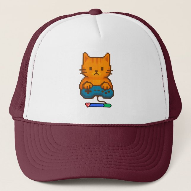 Casquette gorra de gato gamer (Devant)